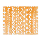 Abstract boho tribal pattern in pastel orange (Print Only) thumbnail