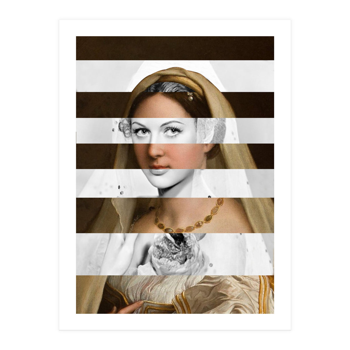 Raphael's Woman With A Veil & Hedy Lamarr (Print Only)