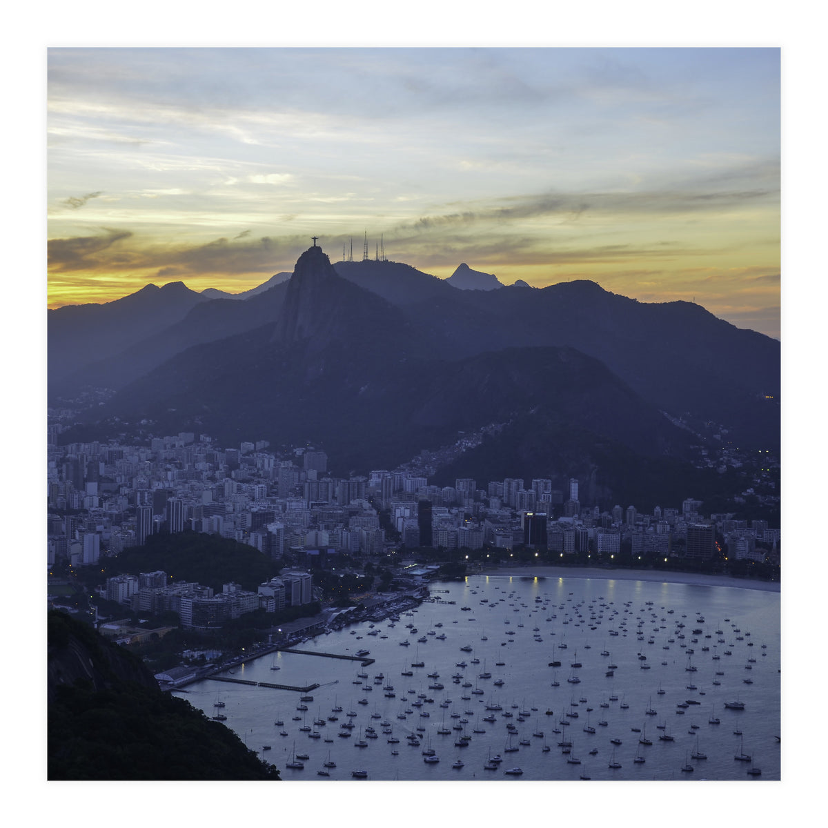 Carioca Sunset 3 1x1 (Print Only)
