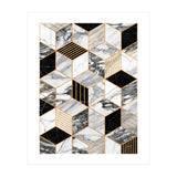 Marble Cubes 2 - Black and White (Print Only) thumbnail