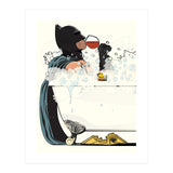 Batman in the Bath, funny Bathroom Humour (Print Only) thumbnail