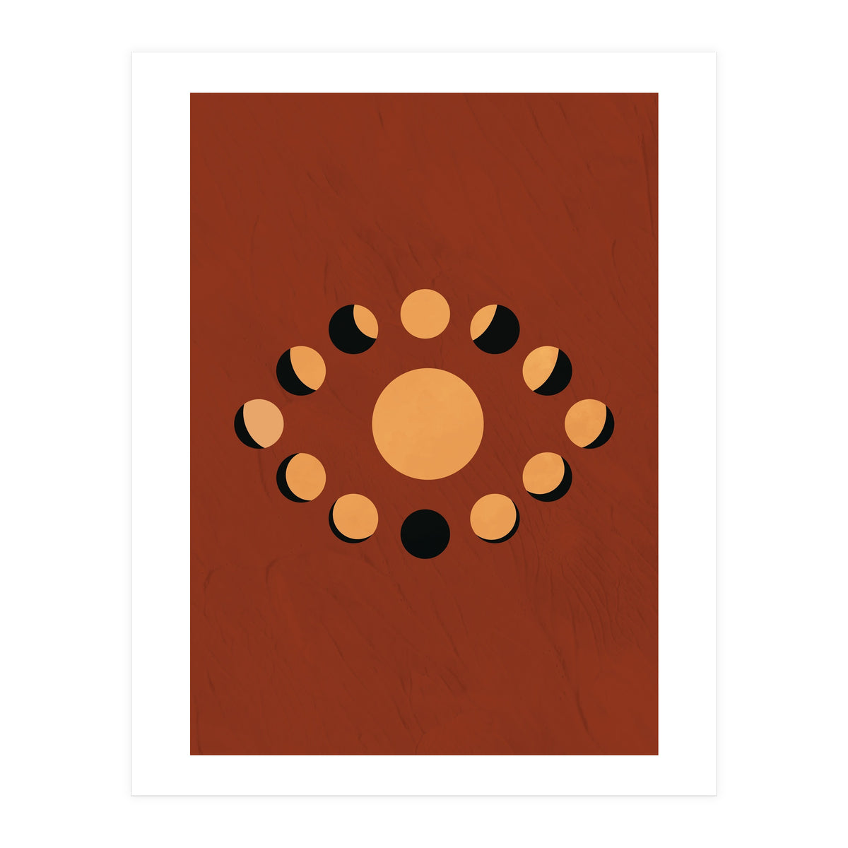 Lunar Eclipse Moon Illustration (Print Only)