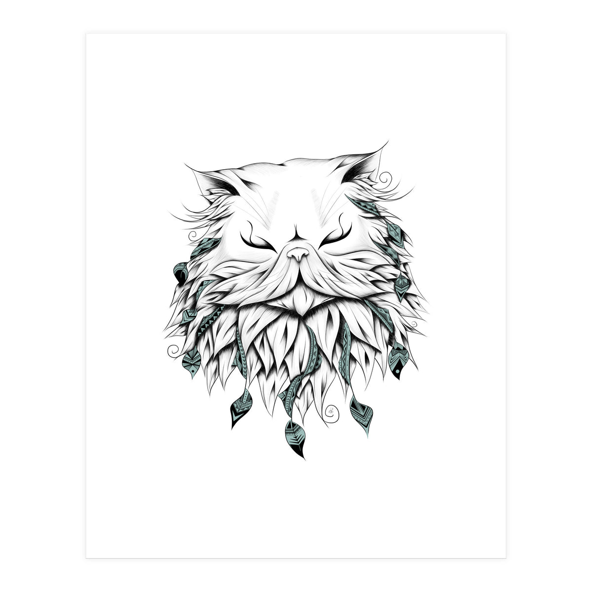 Poetic Persian Cat (Print Only)