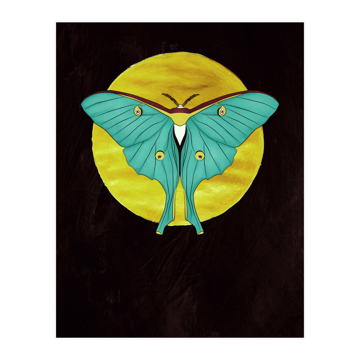 Luna Moth Moon (Print Only)