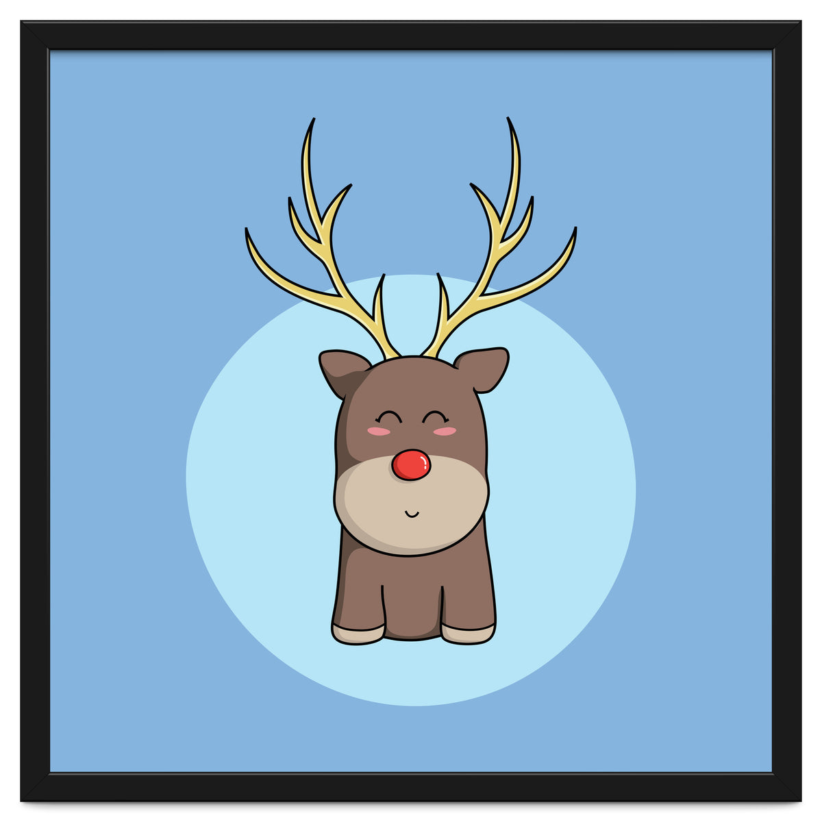 Kawaii Cute Christmas Reindeer