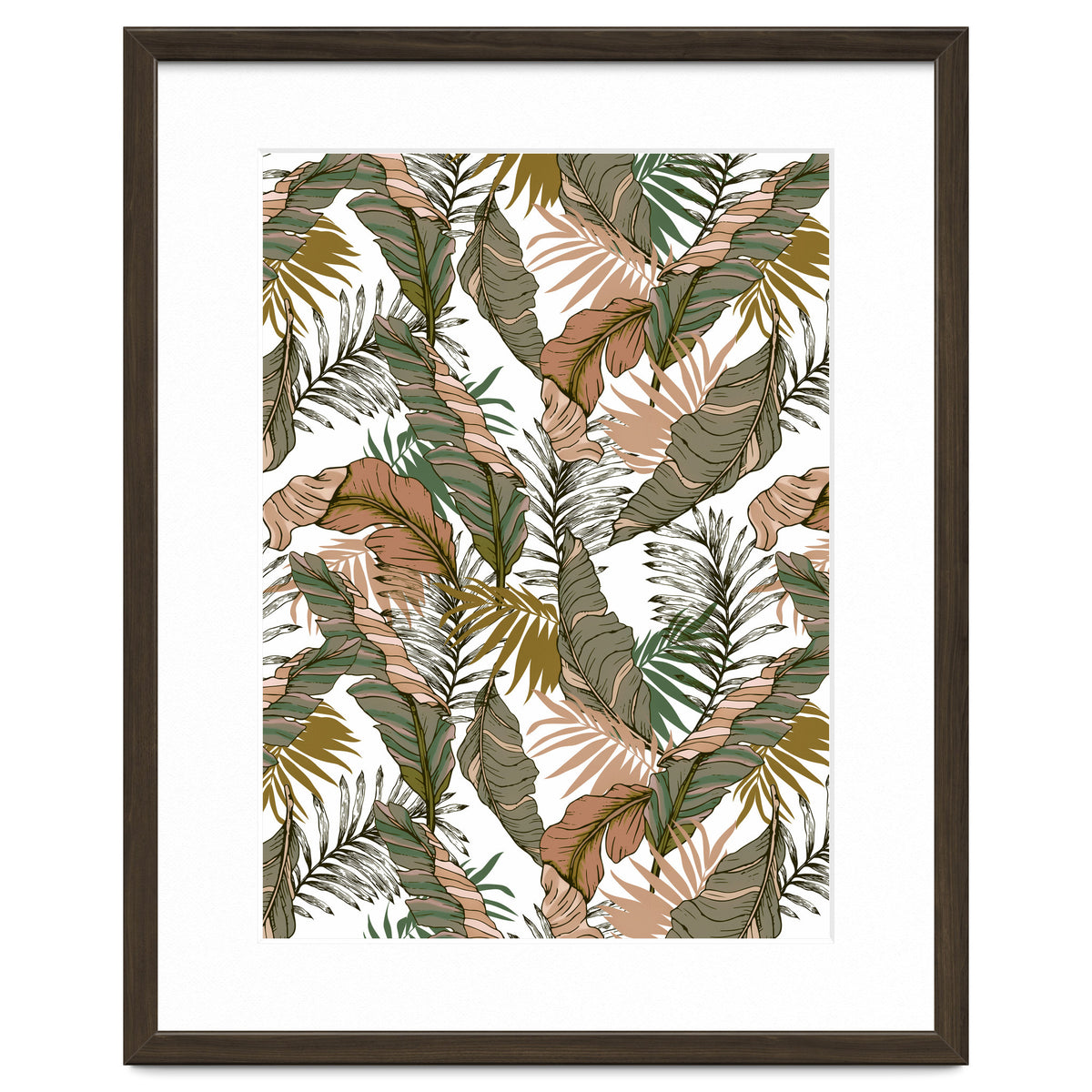 Drawing of wild tropical jungle I