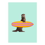 Surfing Otter (Print Only) thumbnail