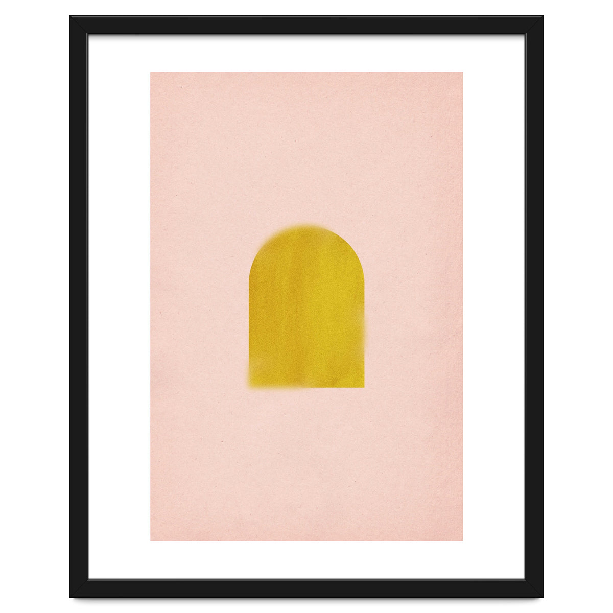 Pink and mustard arch