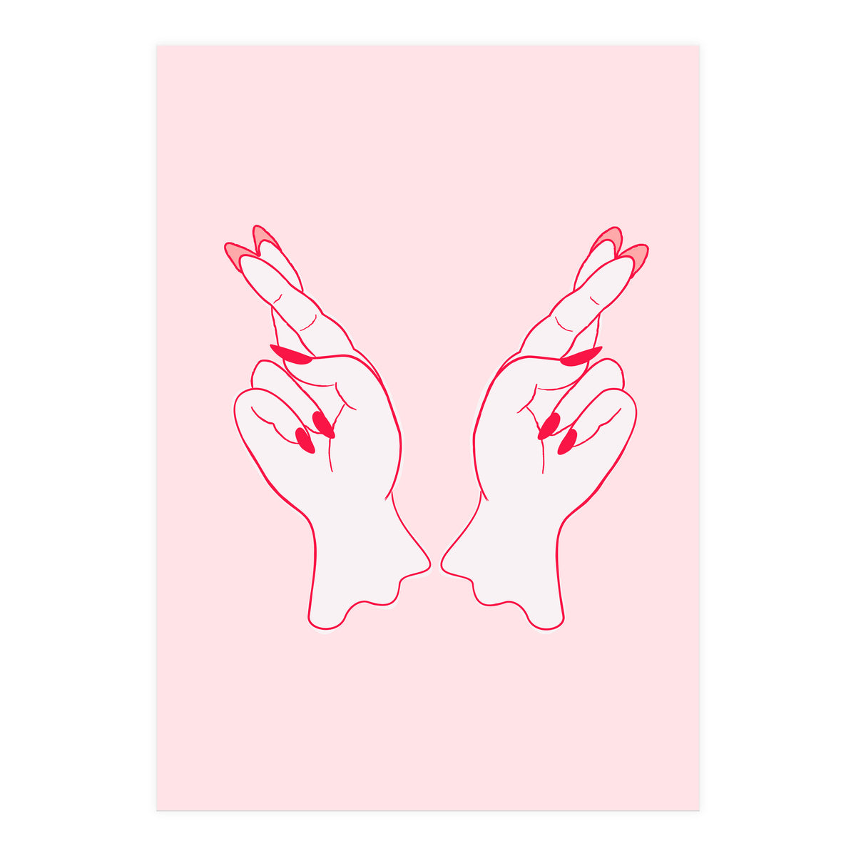 Fingers crossed (Print Only)