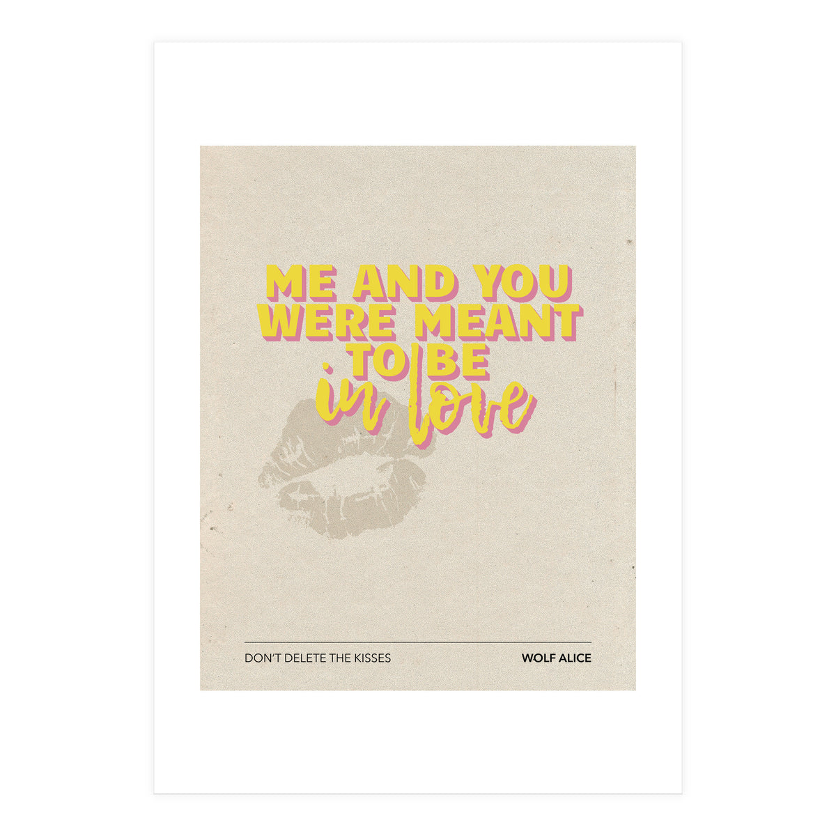 Wolf Alice - Don't Delete The Kisses (Print Only)