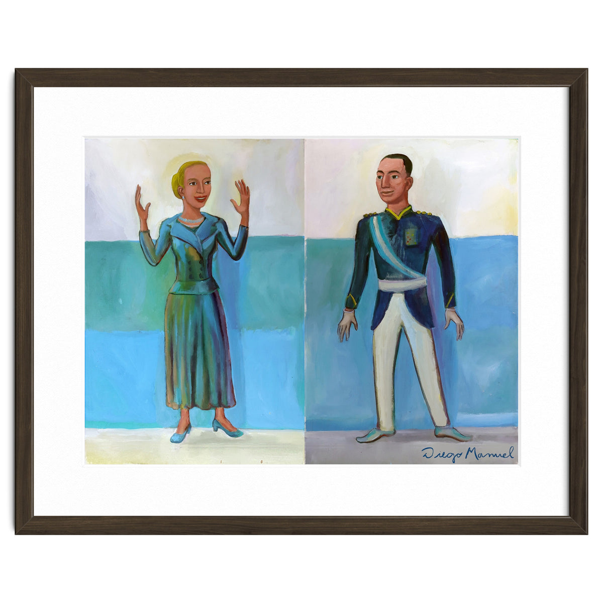 Diptico Evita Y Peron