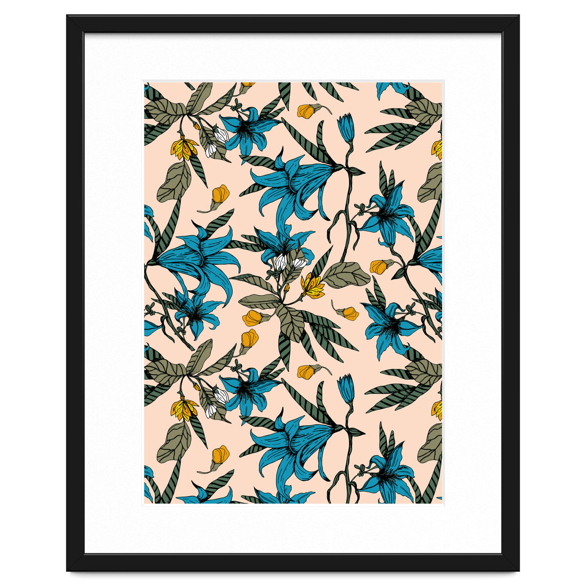 Blooming blossoms bluish I