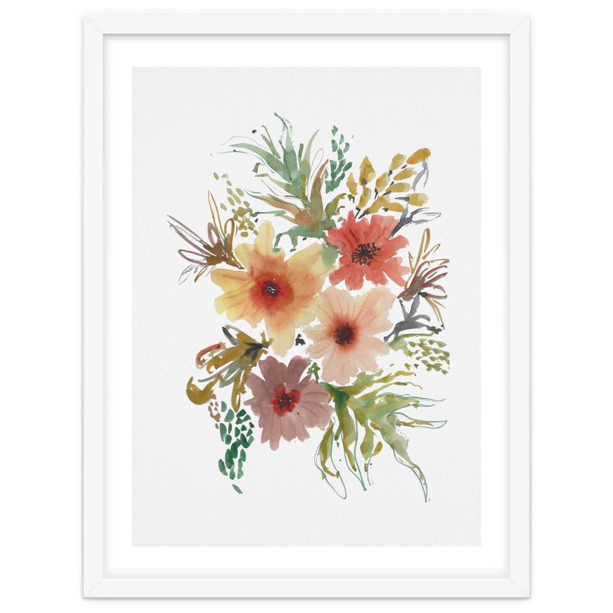 Watercolor blooms