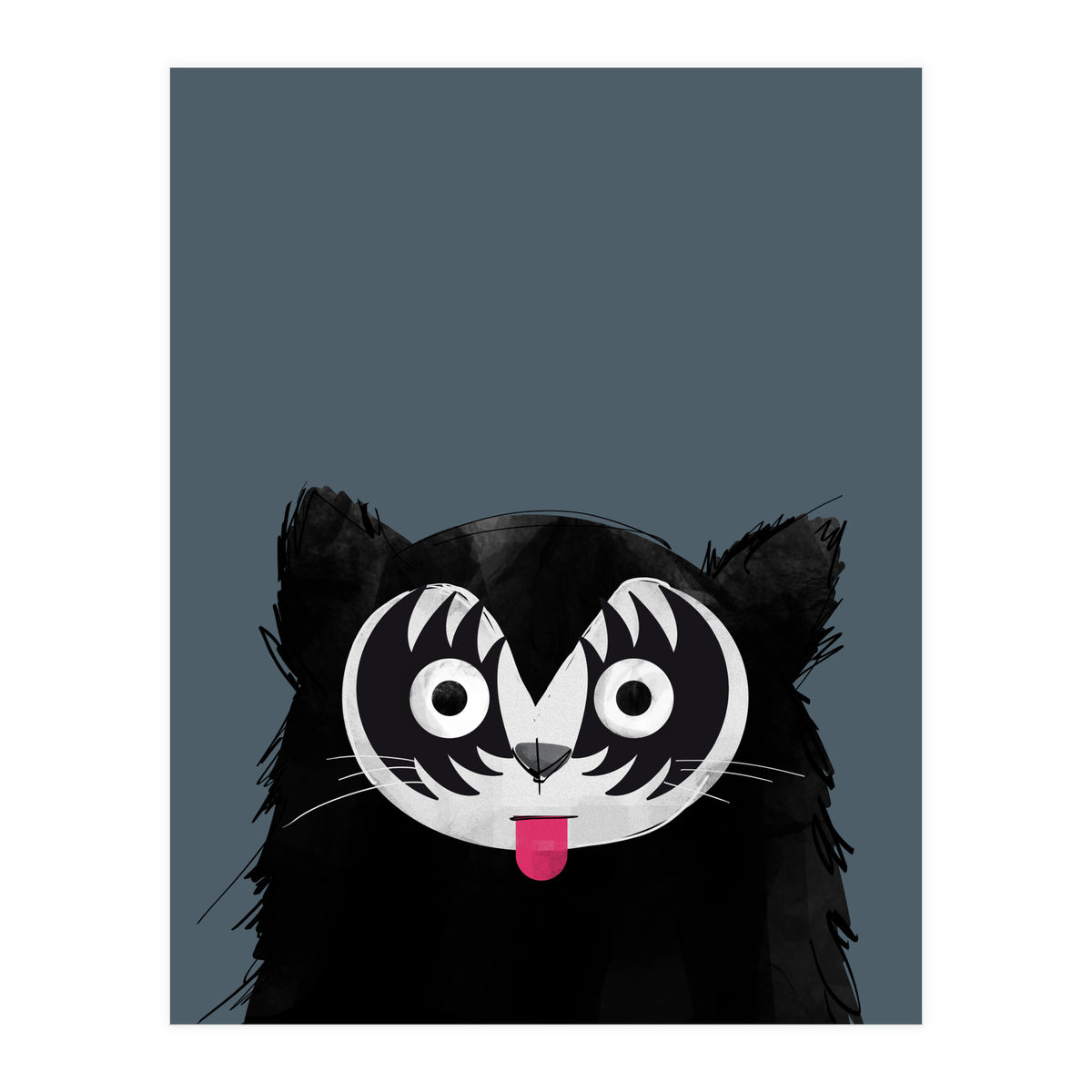 Doozal Cat Kiss (Print Only)