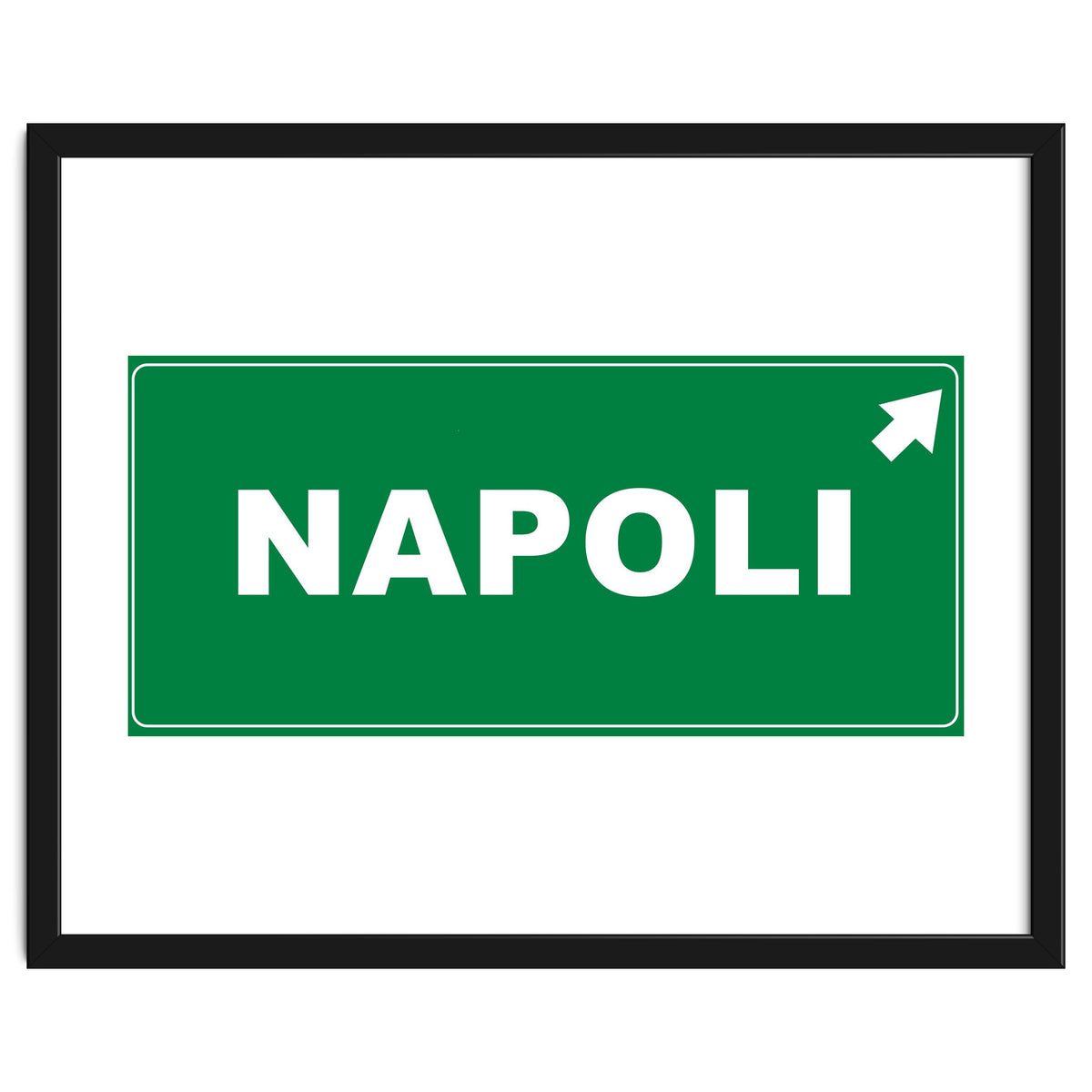 Let`s go to Napoli, Italy! Road sign