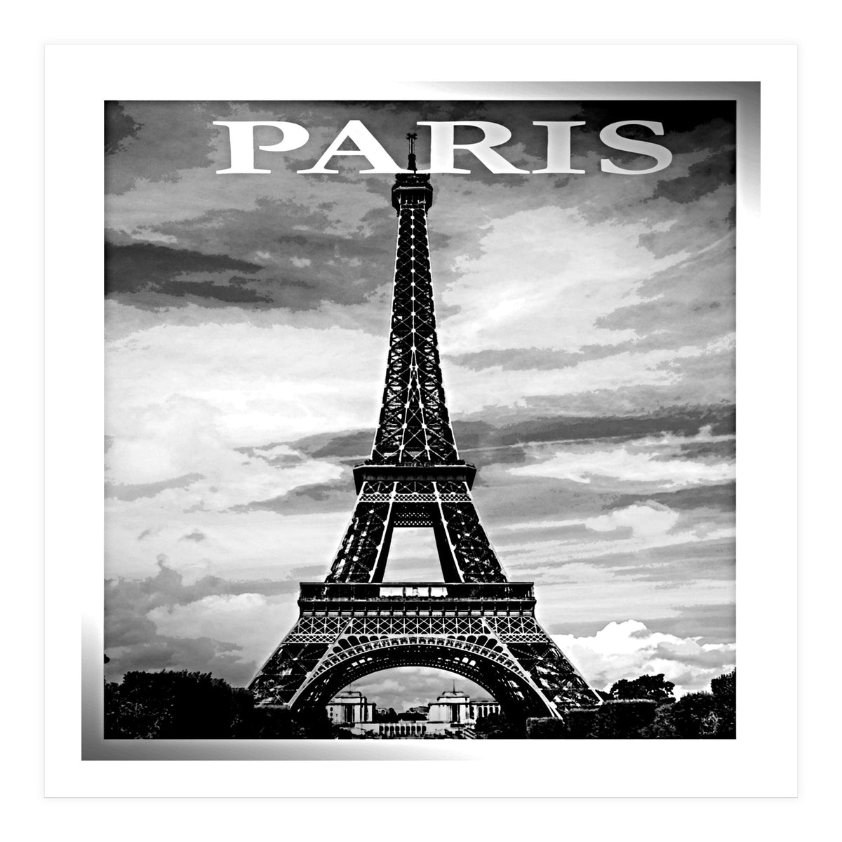 Paris France Travel Poster  (Print Only)