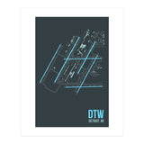 Detroit Airport Layout (Print Only) thumbnail