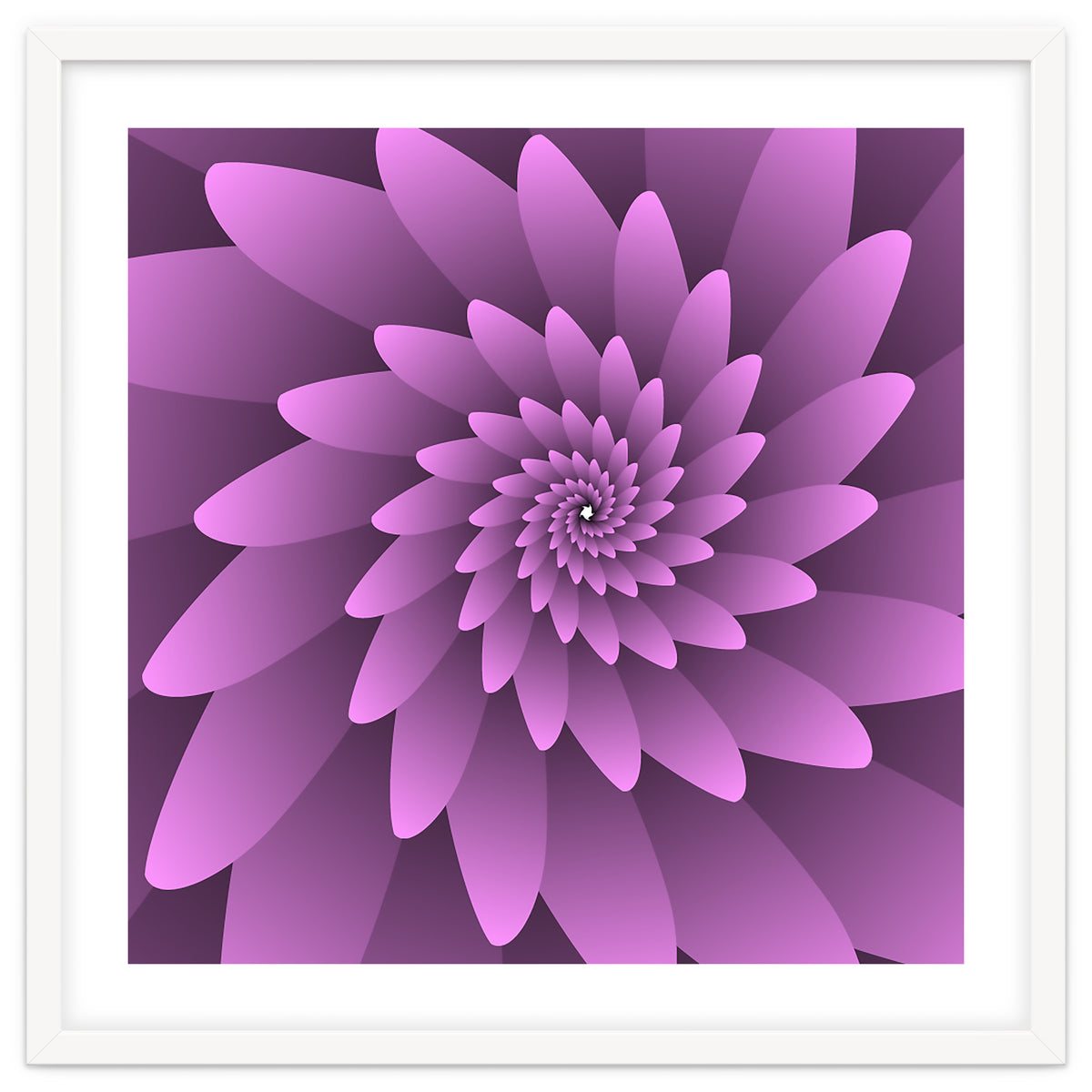 3 D Floral Modern Pink Art