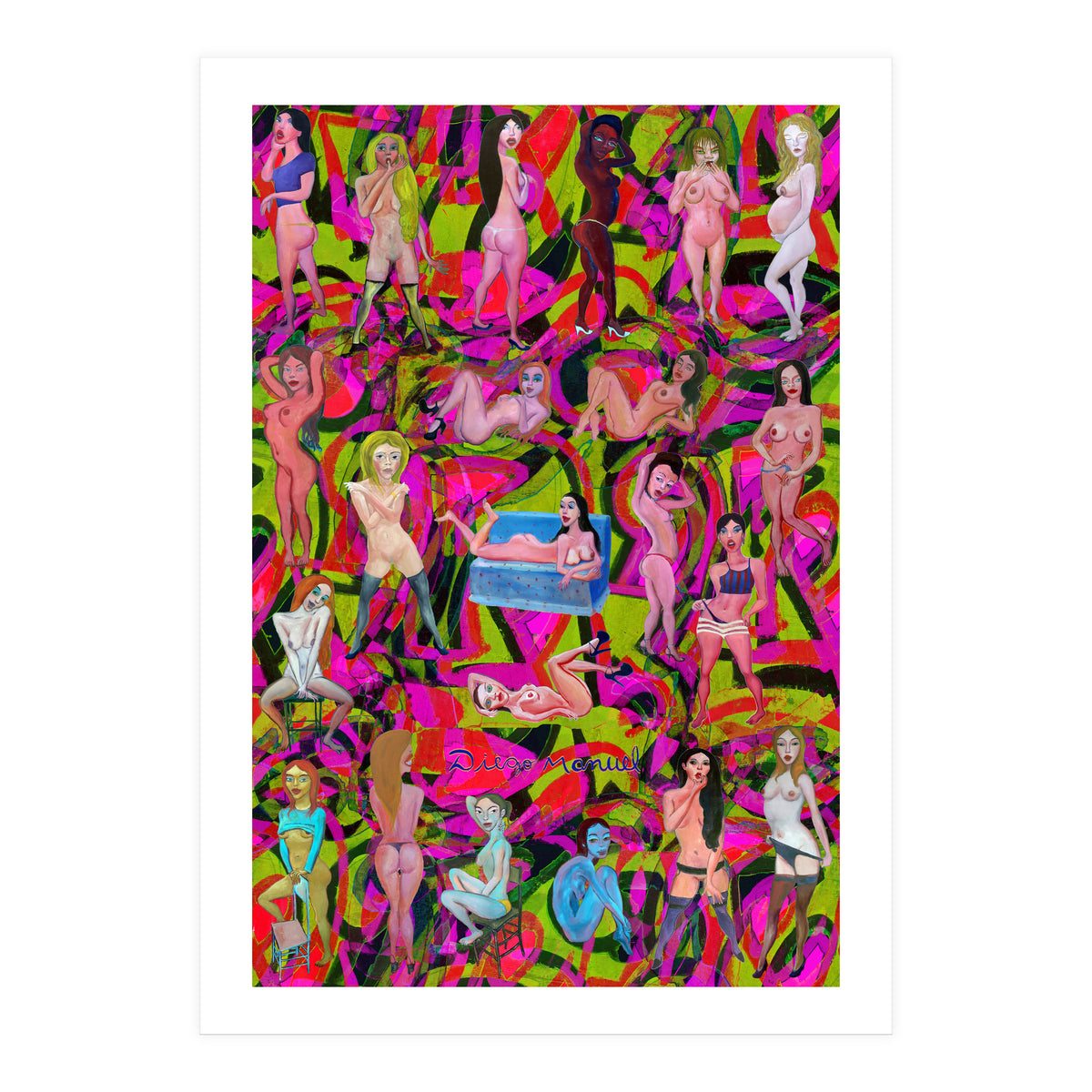 Chicas 3d 9 (Print Only)