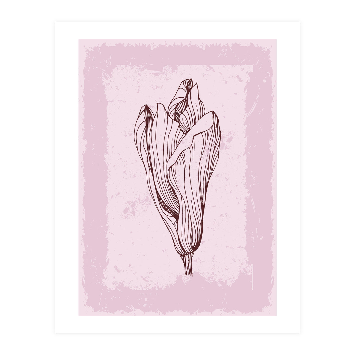 Magnolia Neutral Abstract Botanical (Print Only)