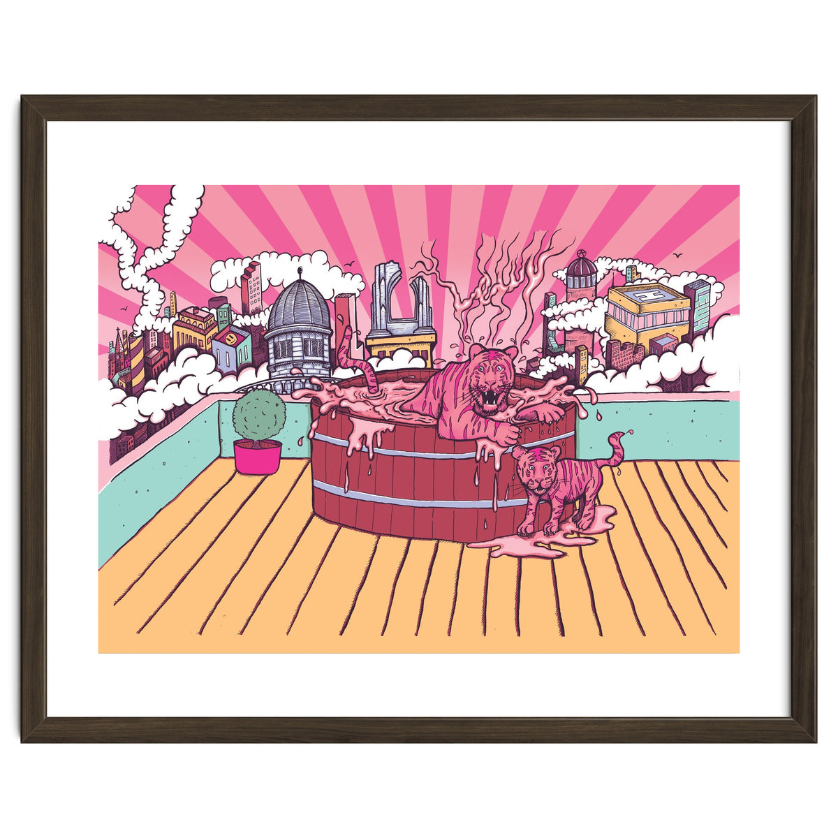 Strawberry Tigers Rooftop Jacuzzis Abbeydale Brewery x Lewy  12.4% ABV Strawberry, Chocolate, Smoked, Cherry Wood-chipped, Imperial Dessert Stout.