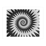 Black & White Abstract Spiral  (Print Only) thumbnail