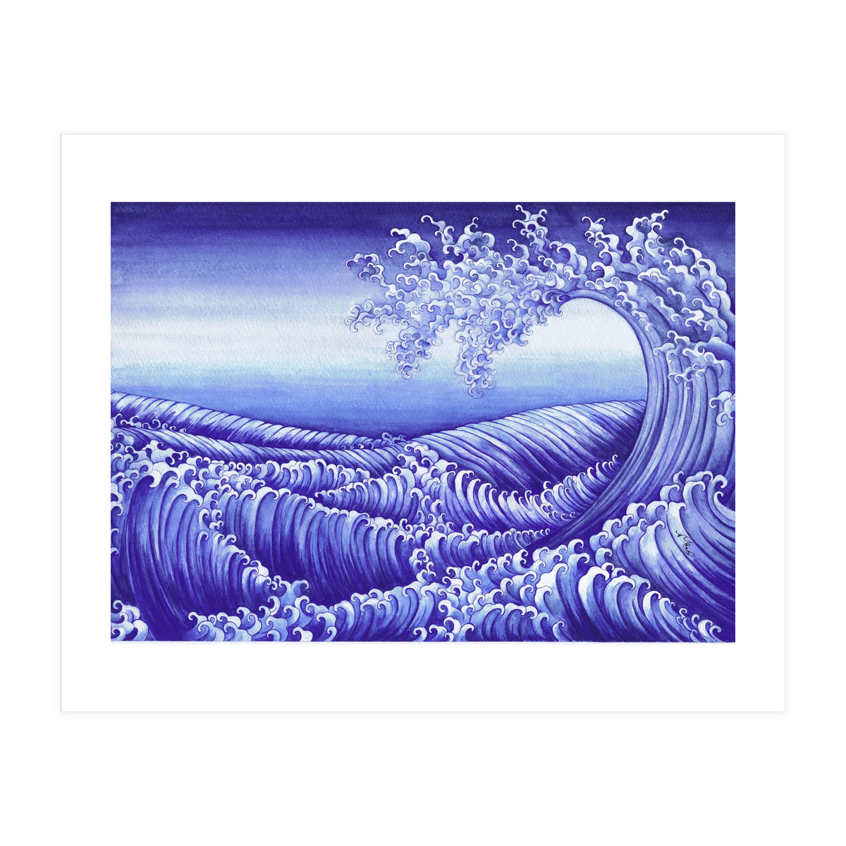 Turbulent Water Triptych part 3 (Print Only)