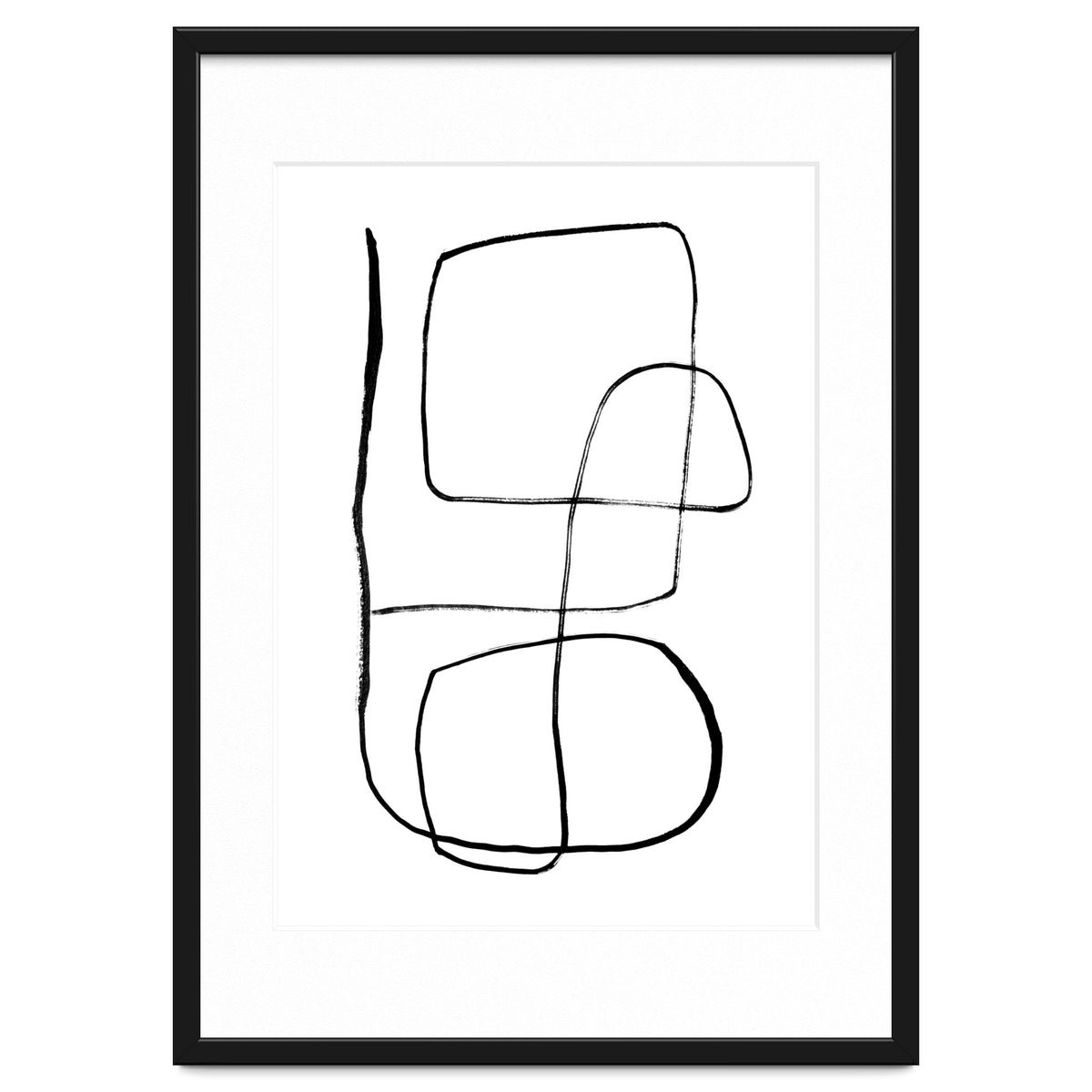 Mid-Century Line Art Print #3