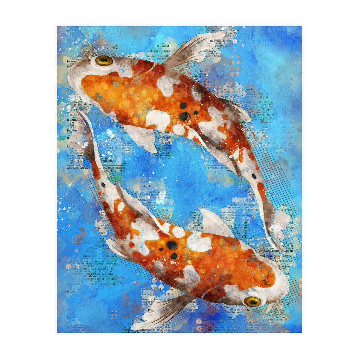 Koi Fishes (Print Only)