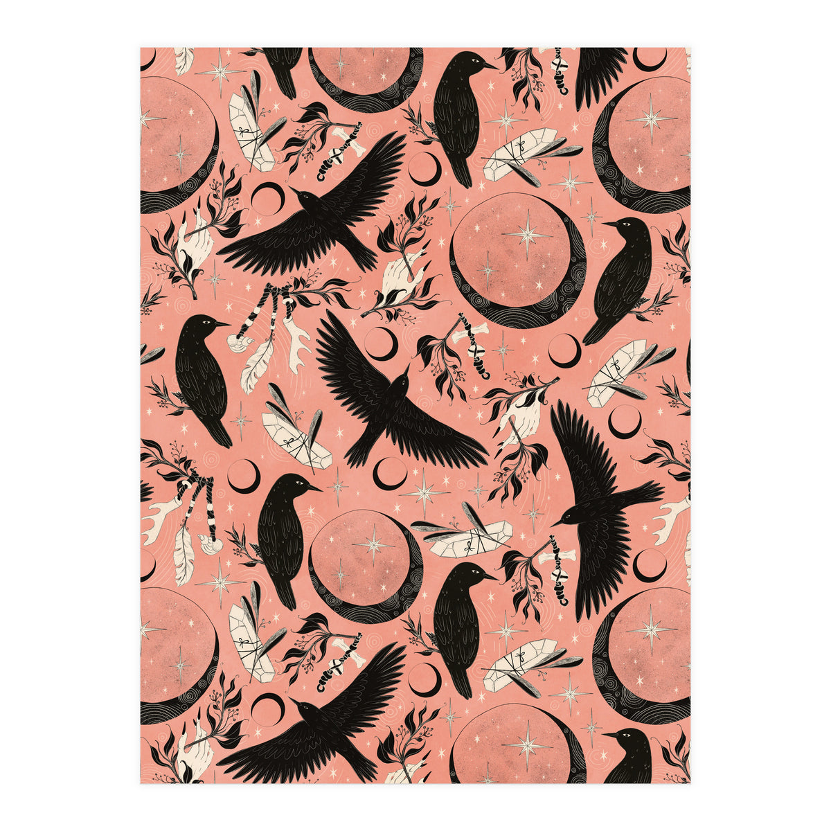 Raven Tarot Pink (Print Only)