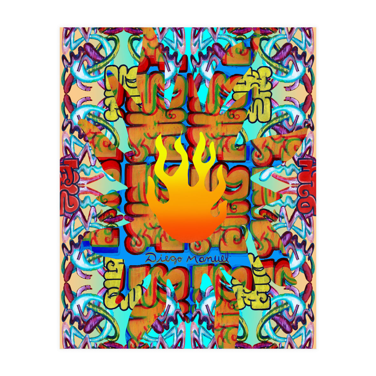 Fuego Y Graffiti 37 (Print Only)