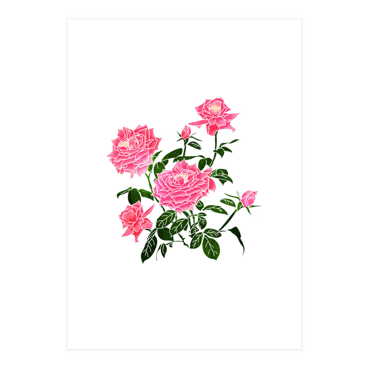 Rose V2 Art Print (Print Only)