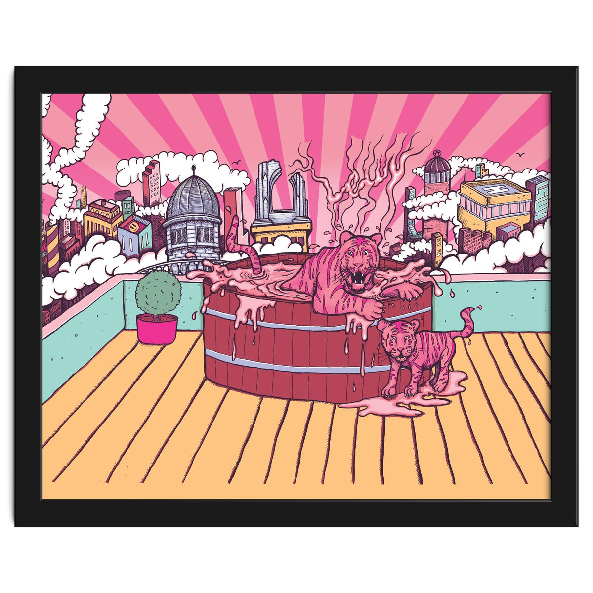 Strawberry Tigers Rooftop Jacuzzis Abbeydale Brewery x Lewy  12.4% ABV Strawberry, Chocolate, Smoked, Cherry Wood-chipped, Imperial Dessert Stout.