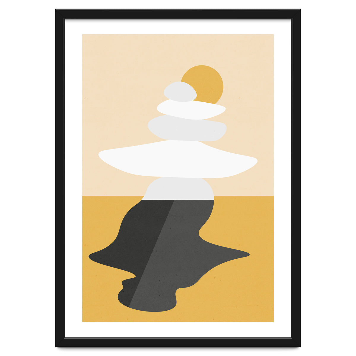 Abstract Cairn - Golden Desert