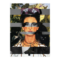 Frida's Self Portrait With Thorn Necklace & Amy Winehouse (Print Only)