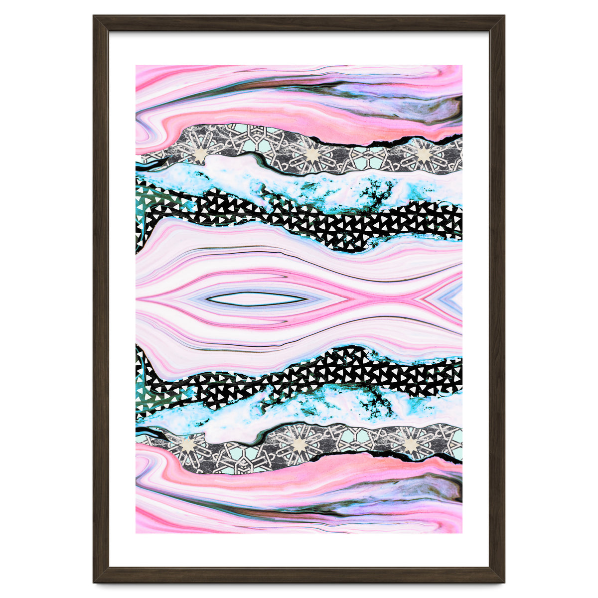 Abstract shapes of marble and patterns