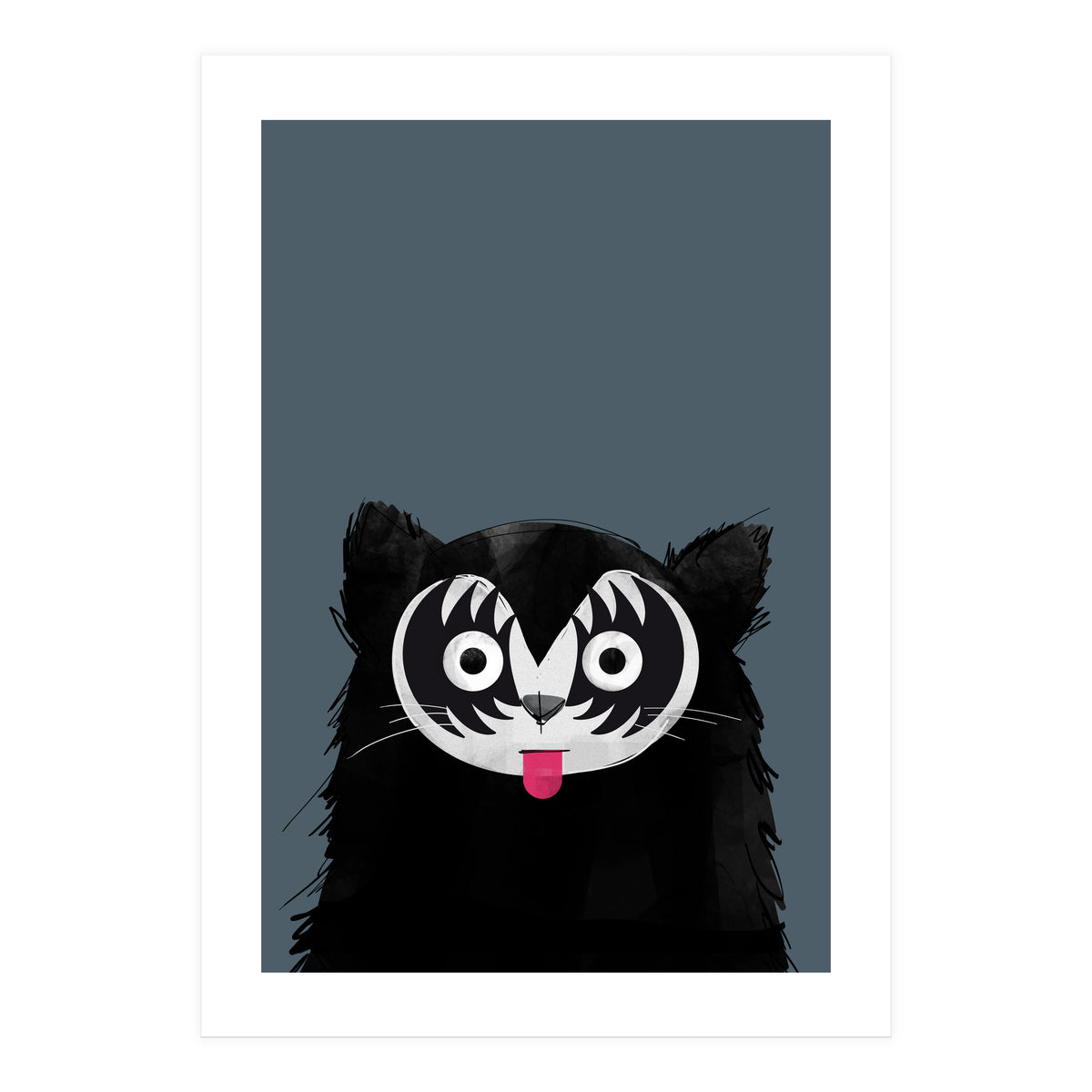 Doozal Cat Kiss (Print Only)