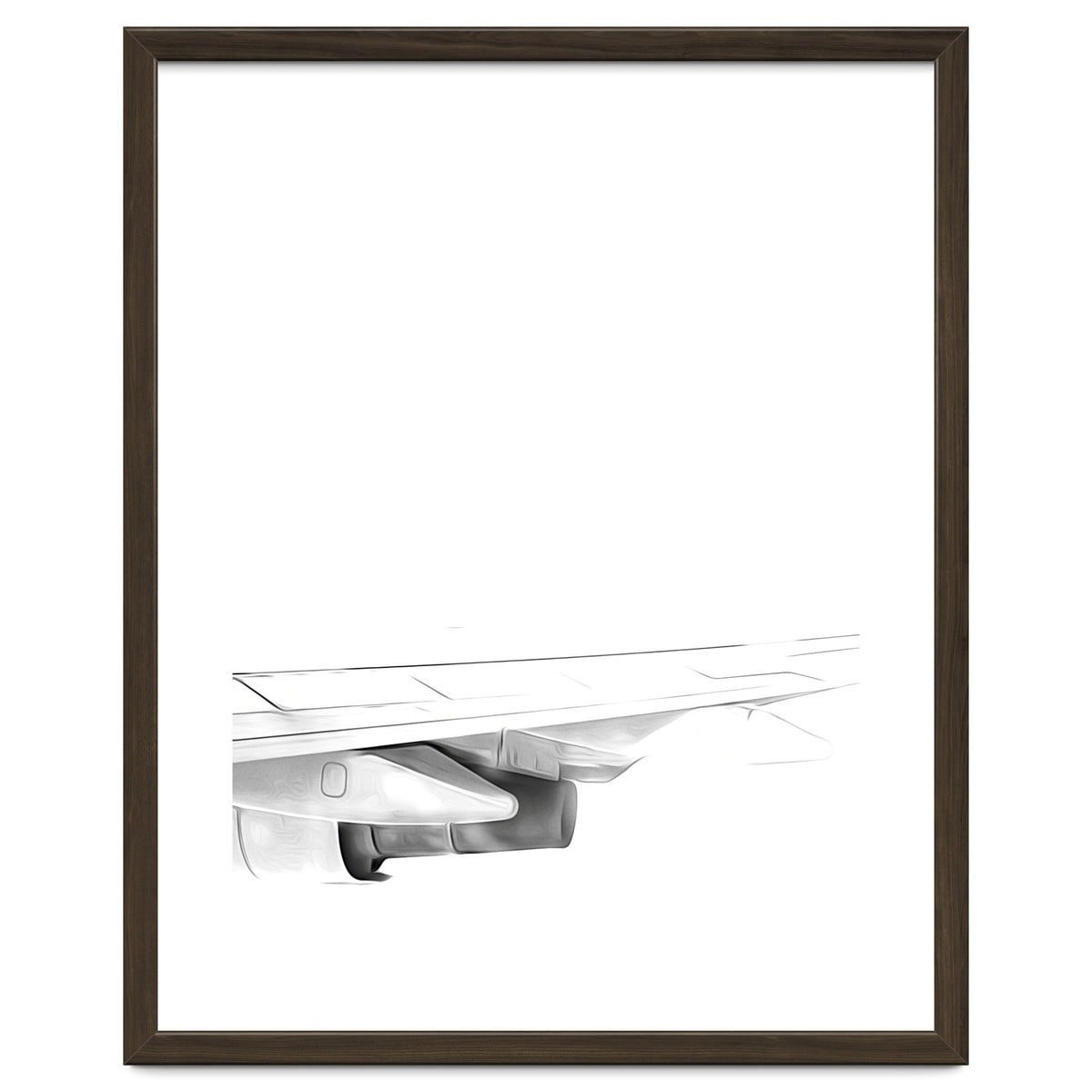 Black and White Airplane