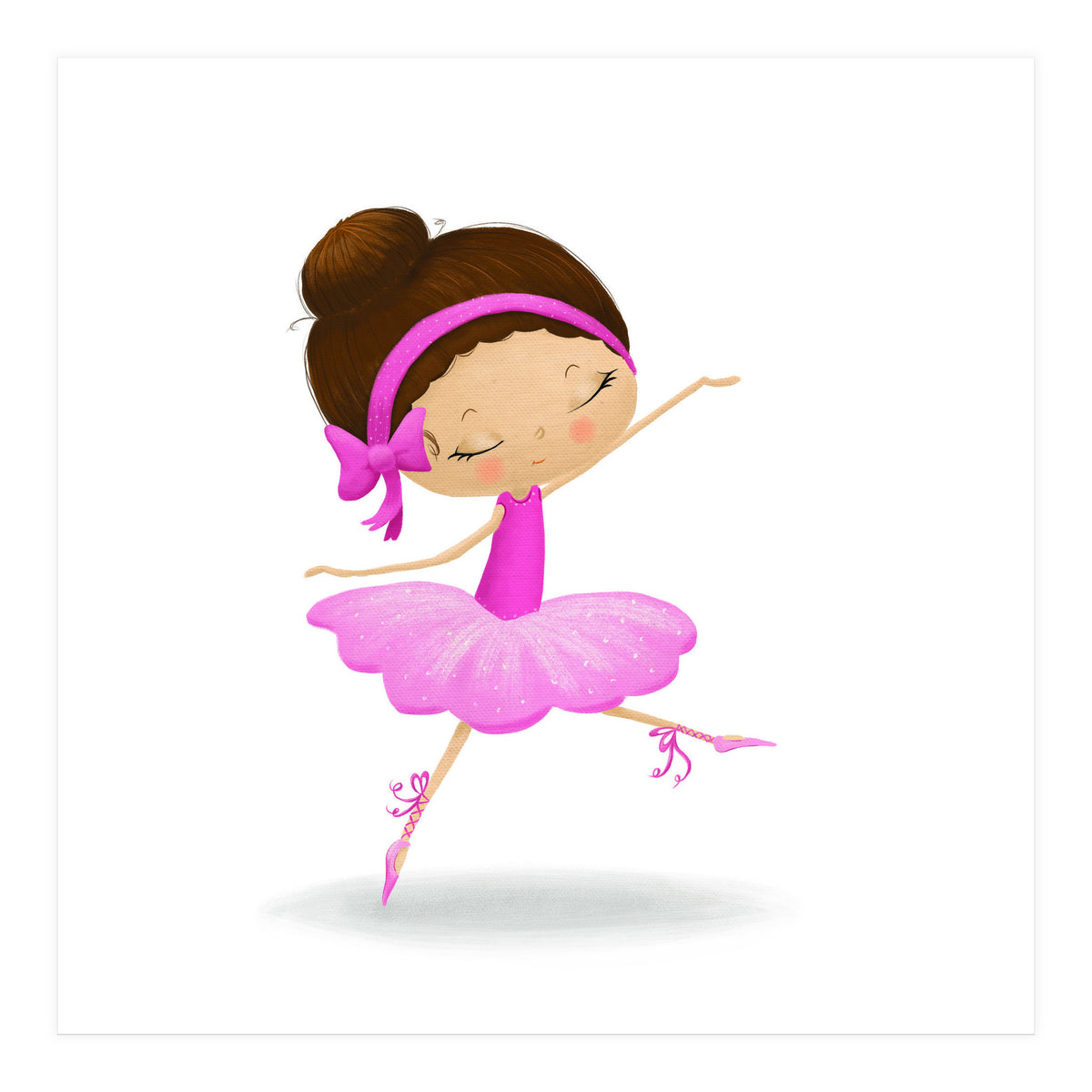 Adorable Ballerina Nursery Print (Print Only)