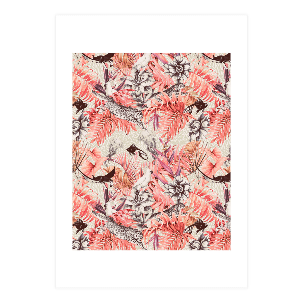 Tropical paradise pink  (Print Only)