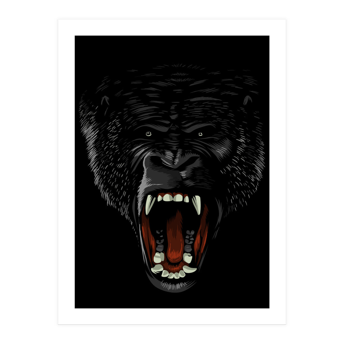 Gorilla attack  (Print Only)