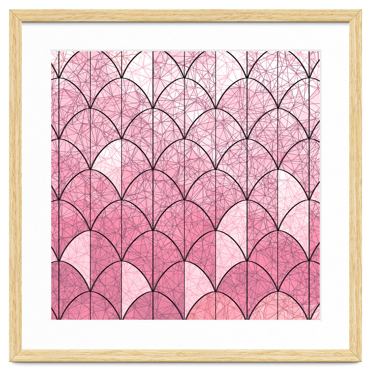 Mermaid scales pink and black