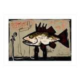 Brown Trout in Abstract Style Painting (Print Only) thumbnail
