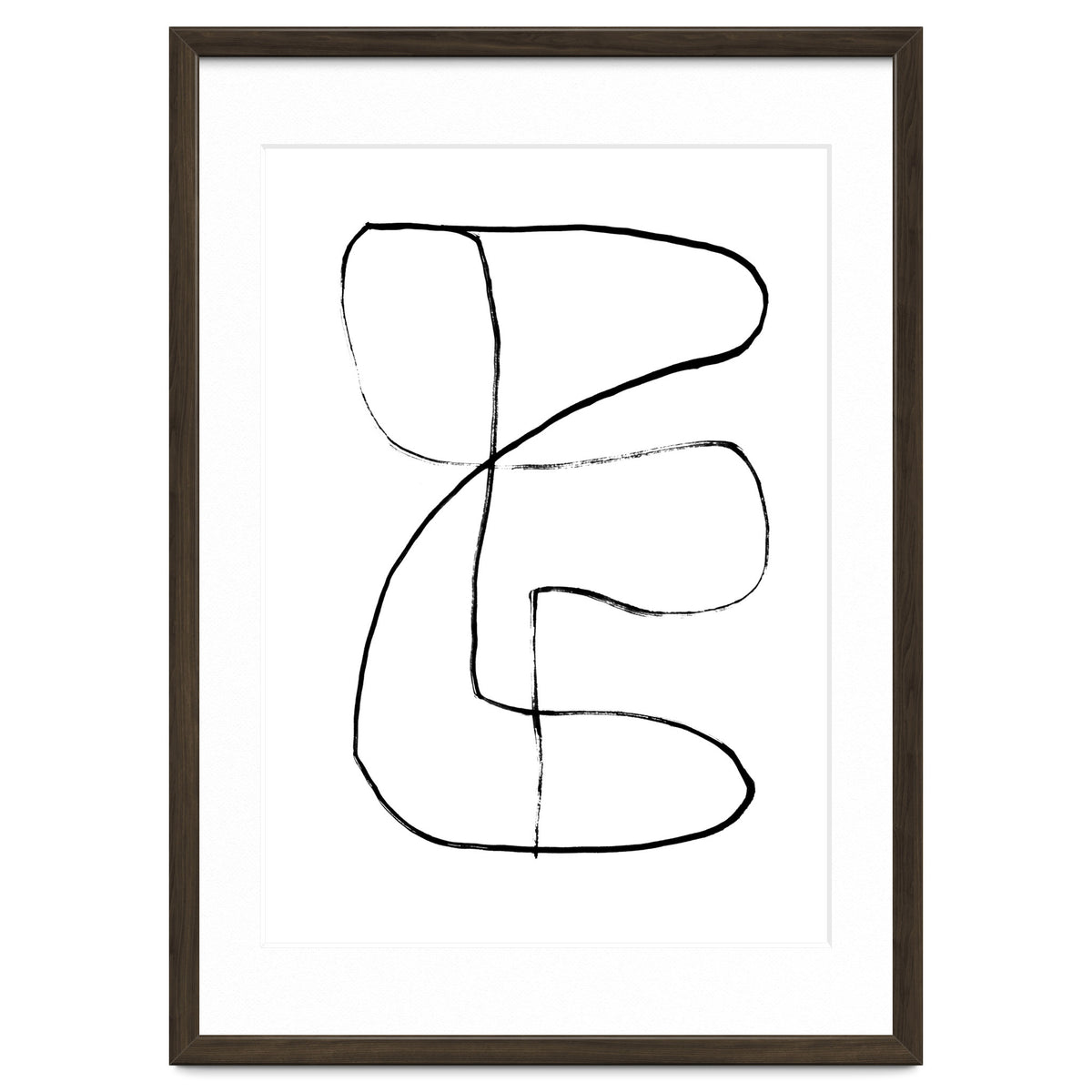 Mid-Century Line Art Print #1