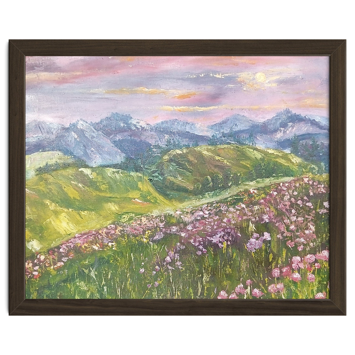 Sunset in the mountains