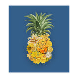 Pineapple Floral Blue (Print Only) thumbnail