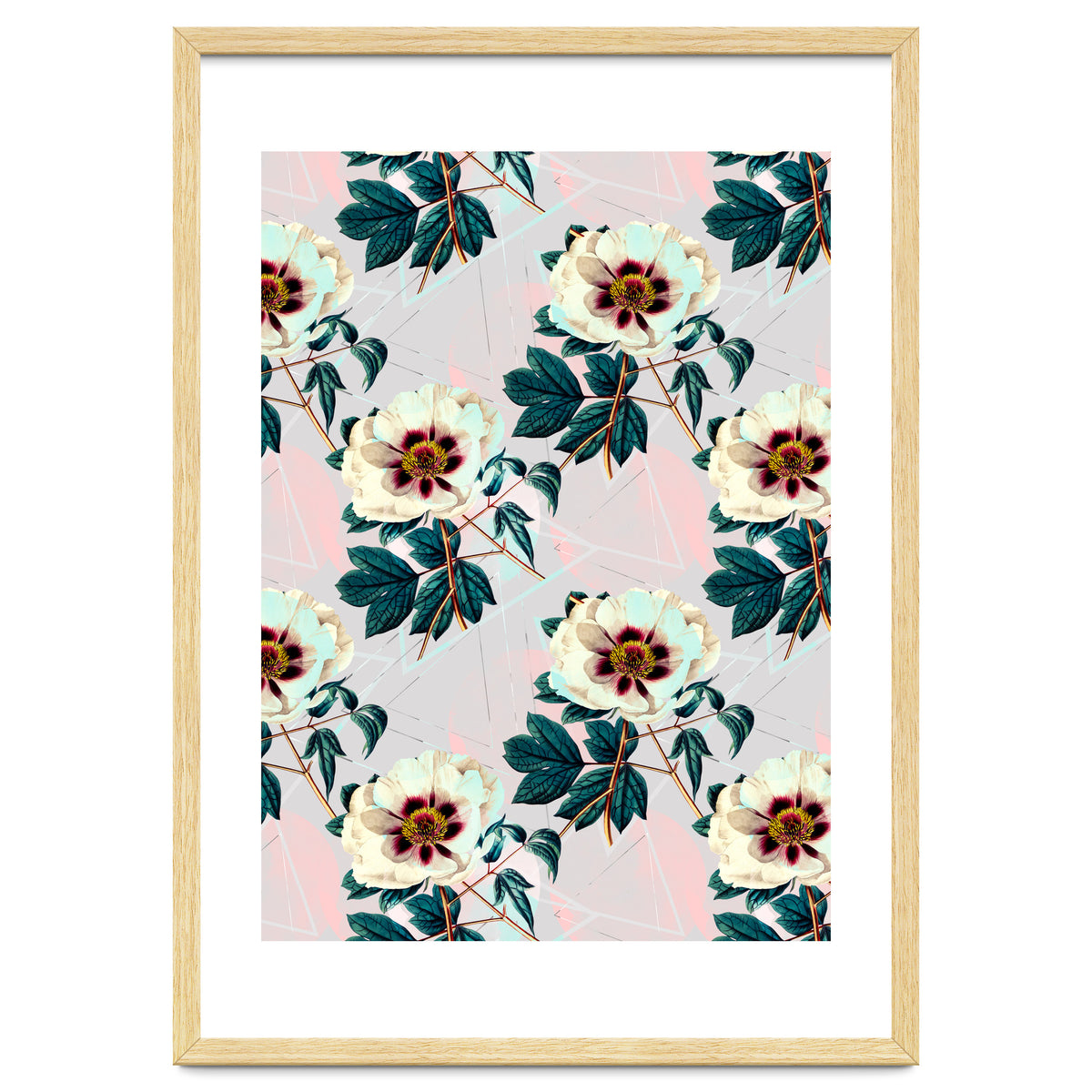 Flowery blooming with geometric