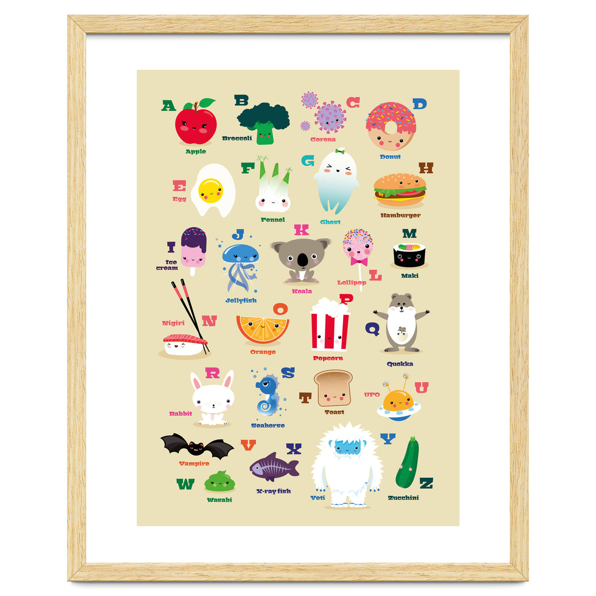 Nursery Kawaii Alphabet