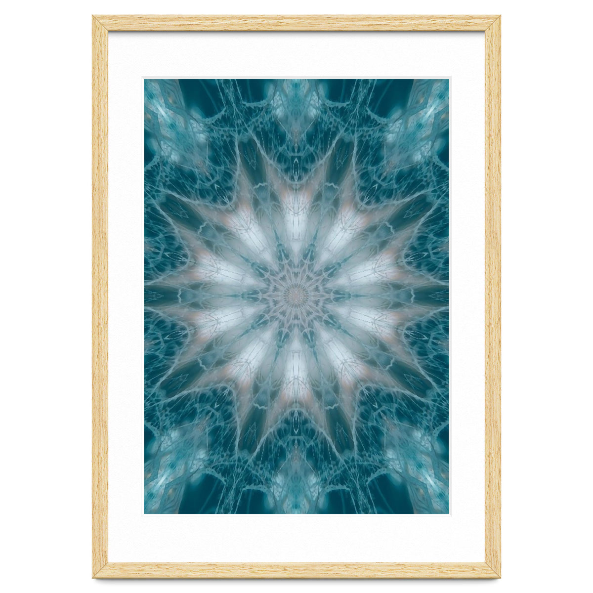 Mandala - Green, White, Rose