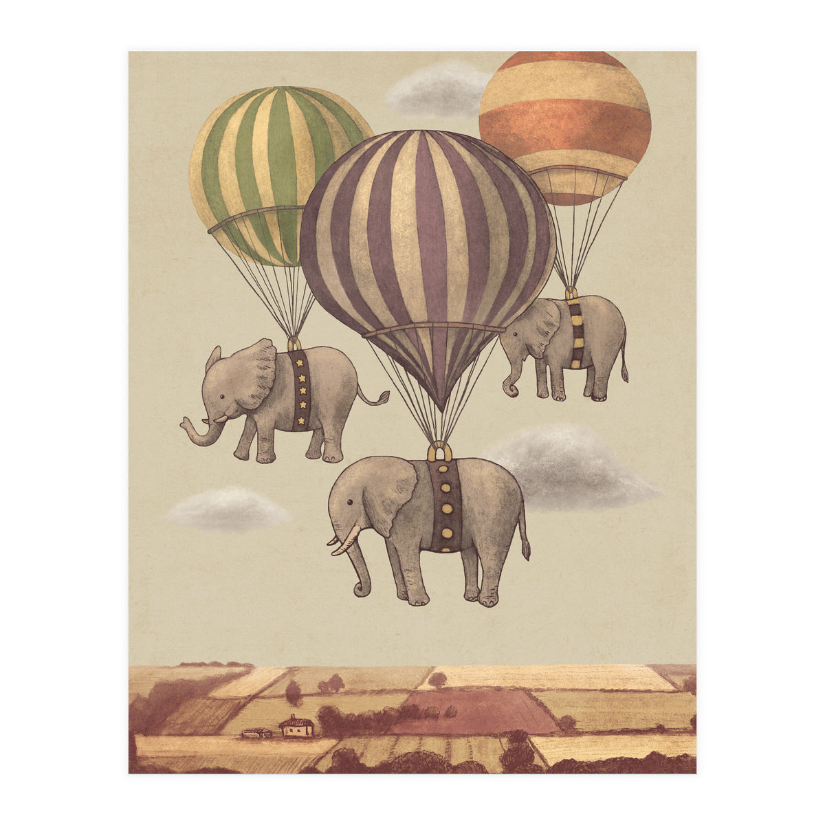 Flight Of The Elephants (Print Only)